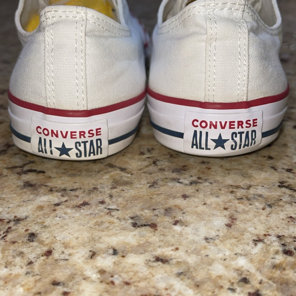 Converse All Star White Low-Tops - Picture 7 of 10